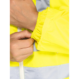 Плащ сигнальный влагозащитный Waterproof Line Extra-Vision WPL ПВХ на молнии лимонный с СОП (размер 48-50, рост 182-188)