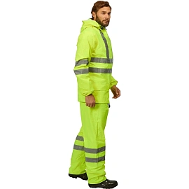 Костюм сигнальный влагозащитный Extra-V-КБР полиэфир с ПВХ покрытием лимонный с СОП (размер 56-58, рост 170-176) фото Костюм сигнальный влагозащитный Extra-V-КБР полиэфир с ПВХ покрытием лимонный с СОП (размер 56-58, рост 170-176)