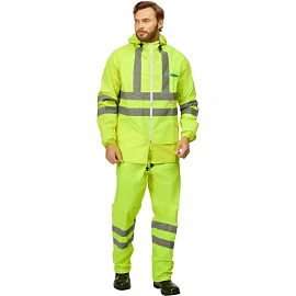 Костюм сигнальный влагозащитный Extra-V-КБР полиэфир с ПВХ покрытием лимонный с СОП (размер 56-58, рост 170-176) фото Костюм сигнальный влагозащитный Extra-V-КБР полиэфир с ПВХ покрытием лимонный с СОП (размер 56-58, рост 170-176)