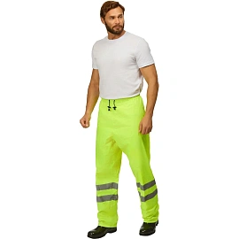 Костюм сигнальный влагозащитный Extra-V-КБР полиэфир с ПВХ покрытием лимонный с СОП (размер 60-62, рост 170-176)