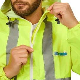 Костюм сигнальный влагозащитный Extra-V-КБР полиэфир с ПВХ покрытием лимонный с СОП (размер 44-46, рост 182-188) фото Костюм сигнальный влагозащитный Extra-V-КБР полиэфир с ПВХ покрытием лимонный с СОП (размер 44-46, рост 182-188)