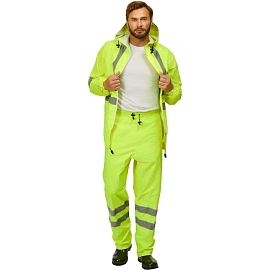 Костюм сигнальный влагозащитный Extra-V-КБР полиэфир с ПВХ покрытием лимонный с СОП (размер 44-46, рост 182-188) фото Костюм сигнальный влагозащитный Extra-V-КБР полиэфир с ПВХ покрытием лимонный с СОП (размер 44-46, рост 182-188)