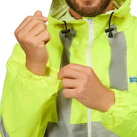 Костюм сигнальный влагозащитный Extra-V-КБР полиэфир с ПВХ покрытием лимонный с СОП (размер 48-50, рост 182-188) фото Костюм сигнальный влагозащитный Extra-V-КБР полиэфир с ПВХ покрытием лимонный с СОП (размер 48-50, рост 182-188)