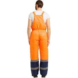 Костюм сигнальный рабочий зимний мужской Спектр-2-КПК с СОП куртка и полукомбинезон (размер 60-62, рост 170-176)