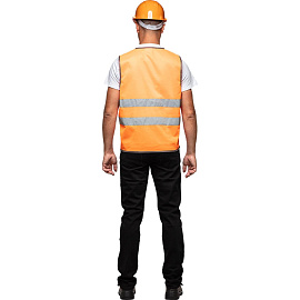 Жилет сигнальный Тип 2Т оранжевый с СОП размер ХL (52-54)