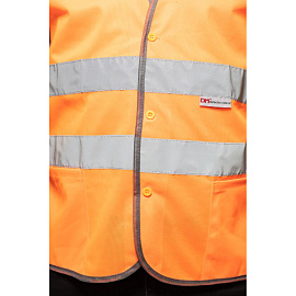 Жилет сигнальный Тип 2Т оранжевый с СОП размер ХХL (56-58)