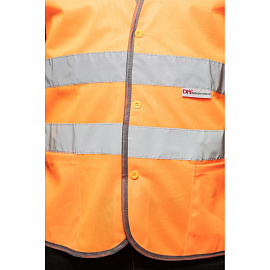 Жилет сигнальный Тип 2Т оранжевый с СОП размер ХХХL (60-62)