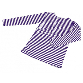 Тельняшка летняя длинный рукав в синюю полосу (размер 52)