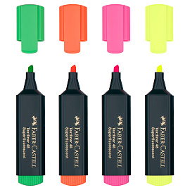 Набор текстовыделителей Faber-Castell "48" 04цв., 1-5мм, картон. уп. фото Набор текстовыделителей Faber-Castell "48" 04цв., 1-5мм, картон. уп.