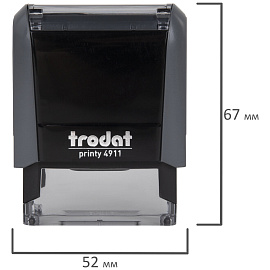 Штамп стандартный "ПОЛУЧЕНО", оттиск 38х14 мм, синий, TRODAT 4911P4-1.1, 53557 фото Штамп стандартный "ПОЛУЧЕНО", оттиск 38х14 мм, синий, TRODAT 4911P4-1.1, 53557