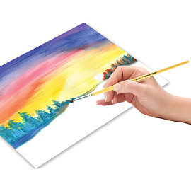 Кисть ПИФАГОР, ПОНИ, круглая, № 3, деревянная лакированная ручка, с колпачком, 200832 фото Кисть ПИФАГОР, ПОНИ, круглая, № 3, деревянная лакированная ручка, с колпачком, 200832