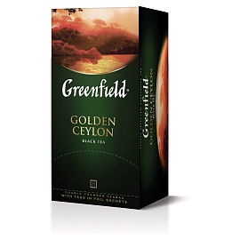 Чай Greenfield Golden Ceylon черный фольгир.25пак, 0352-10, 62622 Т