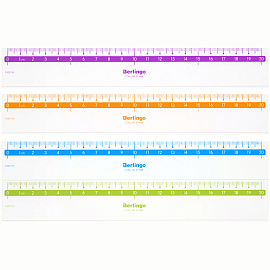 Линейка 20см Berlingo "Color", пластиковая, прозрачная