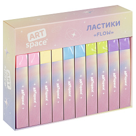 Ластик ArtSpace "Flow", прямоугольный, 84*13*10мм, ПВХ фото Ластик ArtSpace "Flow", прямоугольный, 84*13*10мм, ПВХ