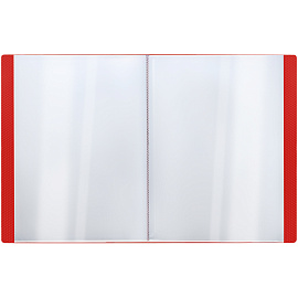 Папка с 10 вкладышами СТАММ "Кристалл" А4, 9мм, 600мкм, пластик, красная фото Папка с 10 вкладышами СТАММ "Кристалл" А4, 9мм, 600мкм, пластик, красная