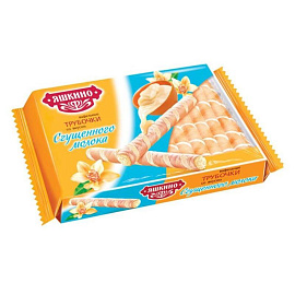 Вафельные трубочки Яшкино со вкусом сгущенного молока 190 г