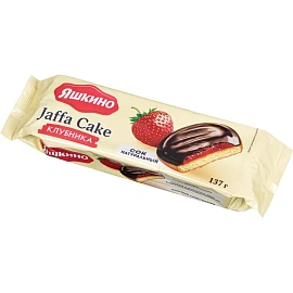 Печенье сдобное в глазури Яшкино Клубника 137 г