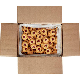 Печенье сдобное Яшкино Курабье с вишневым джемом 4 кг