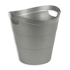 Корзина для мусора и бумаг Uniplast 12 л пластик серая (30x29x29 см)
