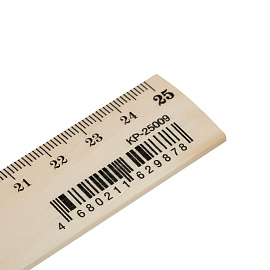 Линейка 25см Красин "Стандарт", дерево фото Линейка 25см Красин "Стандарт", дерево