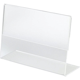 Ценникодержатель-подставка ПАФ акрил 90x80 мм прозрачный