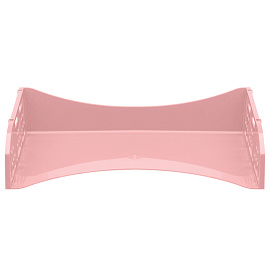 Лоток для бумаг горизонтальный СТАММ "Field", широкая загрузка, розовый фото Лоток для бумаг горизонтальный СТАММ "Field", широкая загрузка, розовый