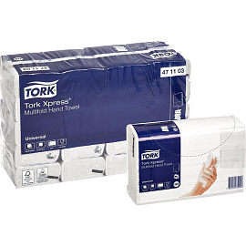 Полотенца бумажные листовые Tork H2 Z-сложение 2-слойные серый 20 пачек по 190 листов (471103)