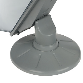 Демосистема настольная OfficeSpace с 10 серыми панелями, вращающаяся