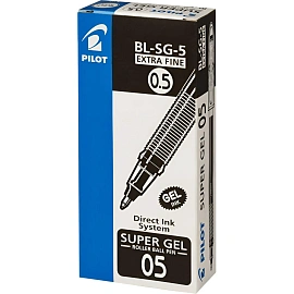Ручка гелевая неавтоматическая Pilot BL-SG5 черная (толщина линии 0.3 мм)