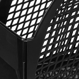 Лоток вертикальный для бумаг 110 мм Attache пластиковый черный 6 предметов (2 лотка горизонтальных, 2 лотка вертикальных, подставки для ручек и стикер