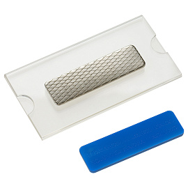 Бейдж горизонтальный OfficeSpace, 35*70мм (размер вставки 35*70мм), магнитный