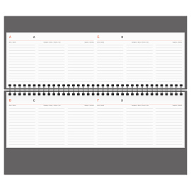 Планинг недатированный, 56л., 330*130мм, кожзам, BG "Winner. Dark teal", бирюзовый