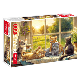 Пазл картонный 1500 элементов АССОРТИ, 670х480 мм, HATBER