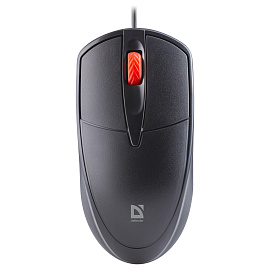 Мышь Defender Icon MB-057, бесшумная, USB, черный, 3btn+Roll фото Мышь Defender Icon MB-057, бесшумная, USB, черный, 3btn+Roll