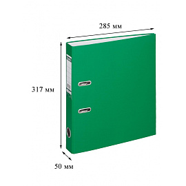 Папка-регистратор Bantex (Attache Selection) Economy 50 мм зеленая бумвинил/бумага