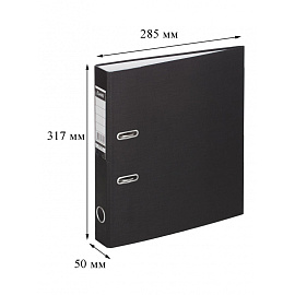 Папка-регистратор Bantex (Attache Selection) Economy 50 мм чёрная бумвинил/бумага
