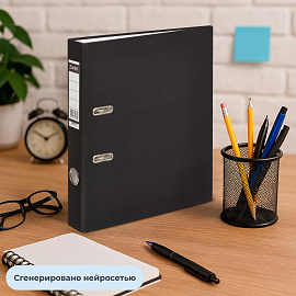 Папка-регистратор Bantex (Attache Selection) Economy 50 мм чёрная бумвинил/бумага