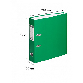 Папка-регистратор Bantex (Attache Selection) Economy 70 мм зелёная бумвинил/бумага