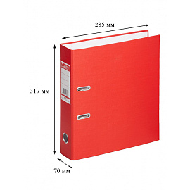 Папка-регистратор Bantex (Attache Selection) Economy 70 мм красная бумвинил/бумага