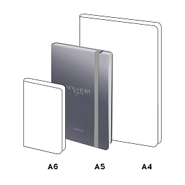 Ежедневник недатированный, А5, 136л., кожзам, Greenwich Line "New Story. Bazalt", тон. блок