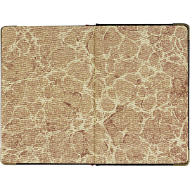 Ежедневник полудатированный Bruno Visconti Imperium натуральная кожа А5 208 листов черный (золотистый обрез)