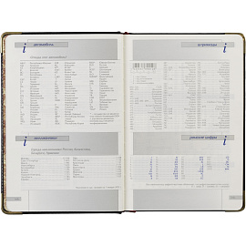 Ежедневник полудатированный Bruno Visconti Imperium натуральная кожа А5 208 листов черный (золотистый обрез)