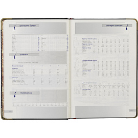 Ежедневник полудатированный Bruno Visconti Imperium натуральная кожа А5 208 листов черный (золотистый обрез)