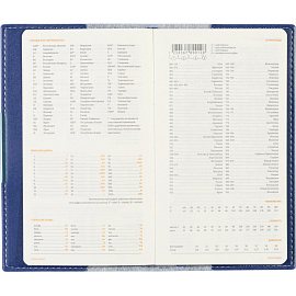 Еженедельник недатированный Bruno Visconti Metropol искусственная кожа А6 80 листов синий (3-492/01)