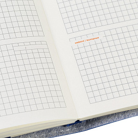 Еженедельник недатированный Bruno Visconti Metropol искусственная кожа А6 80 листов синий (3-492/01)