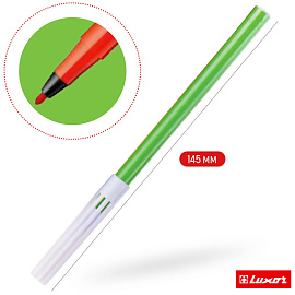 Фломастеры Luxor "Coloring", 24цв., смываемые, пластиковый пенал