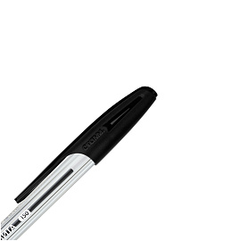 Ручка шариковая неавтоматическая Стамм Орбита чёрная (толщина линии 0.5 мм)