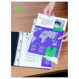 Папка-вкладыш с перфорацией Berlingo, А4, 30мкм, глянцевая фото Папка-вкладыш с перфорацией Berlingo, А4, 30мкм, глянцевая