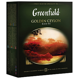 Чай черный Greenfield Golden Ceylon 100 пакетиков