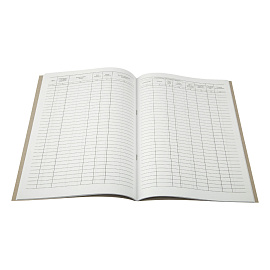 Журнал регистрации исходящих документов А4, 48л., картон хром-эрзац, на скобе, блок офсет